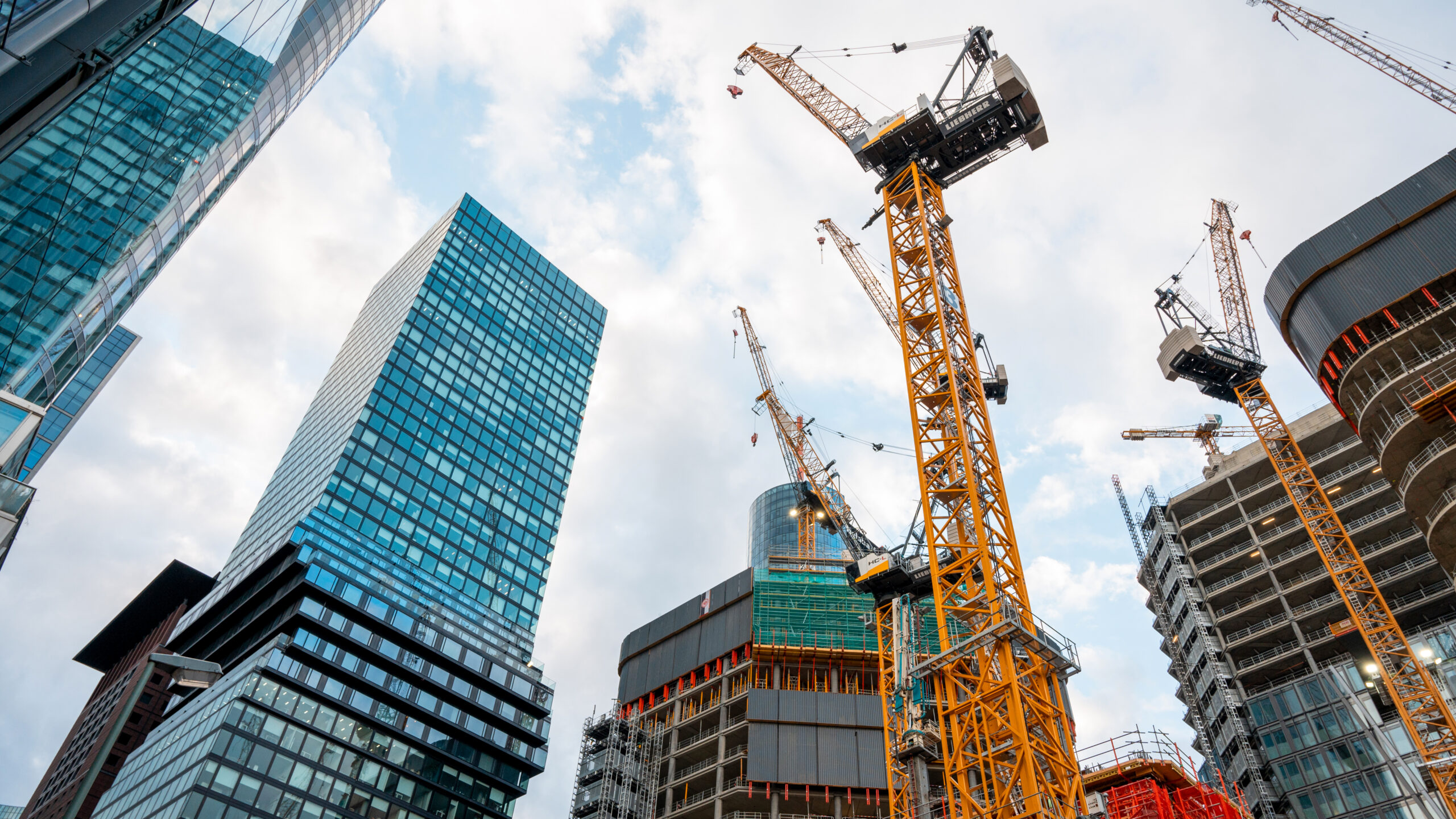 Construction Works In Frankfurt Downtown, Germany